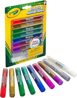 Crayola Bold Washable Glitter Glue 9-Pack -01330790