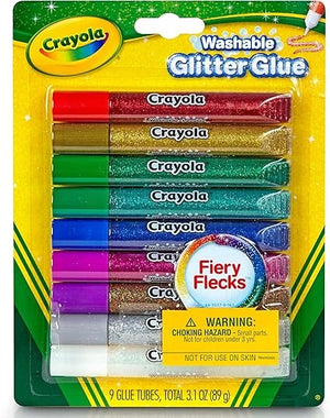 Crayola Bold Washable Glitter Glue 9-Pack -01330790