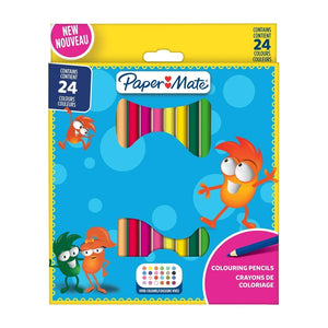 Paper Mate  Kids Coloring Wood Case Pencils 24-Wall - 17250309