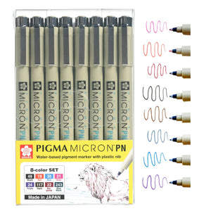 Sakura Pigma Micron drawing pens set of 8 pen - 02130646