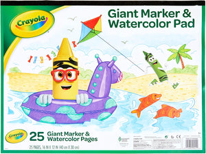 Crayola, Giant Marker, and Watercolor Pad, Kids Art Supplies, 01330716