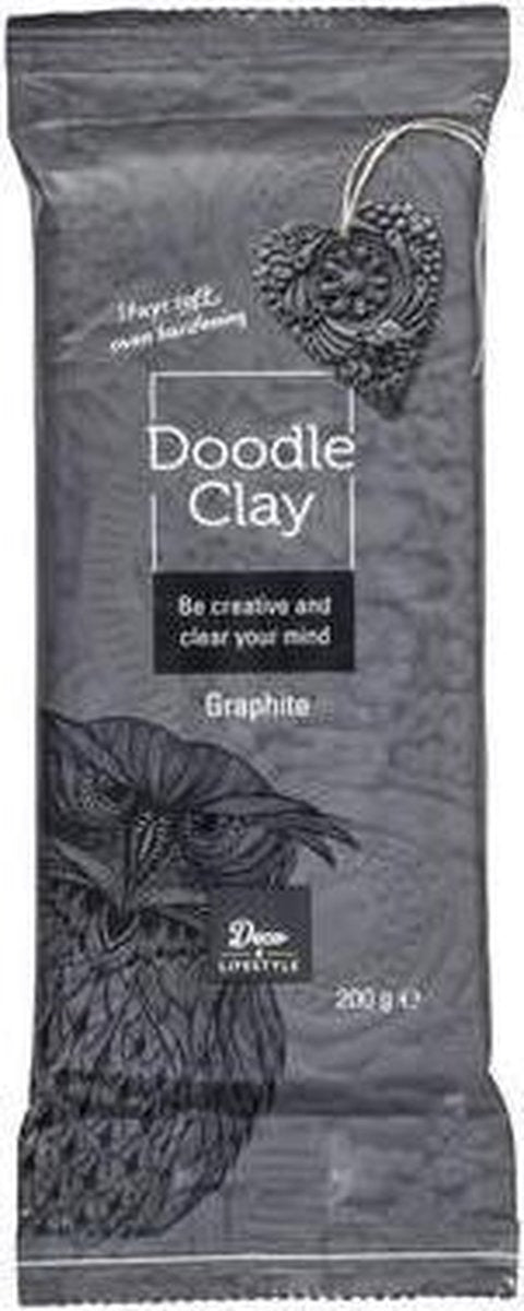 Havo Deco &amp; Lifestyle – Doodle Clay Block 200g (Graphite 106028)- 01070387