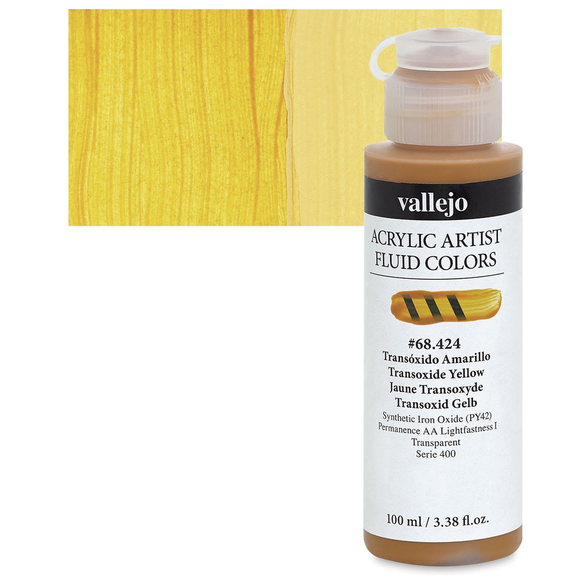 Vallejo Fluid Acrylic.Transoxide Yellow -01071234
