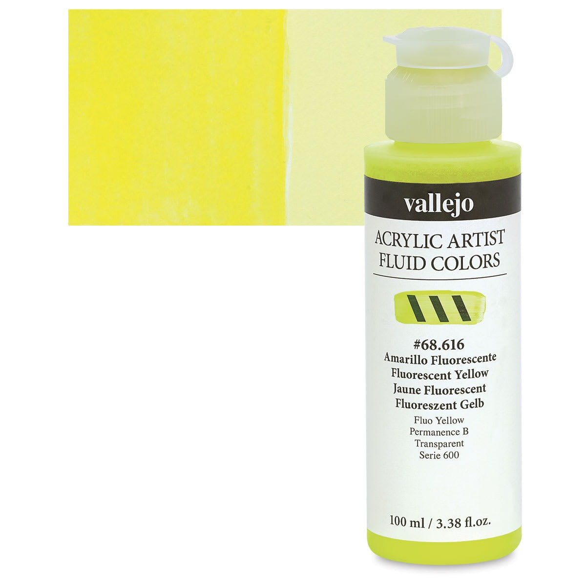 Vallejo Fluid Acrylic – Fluorescent Yellow -01071241