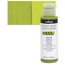Vallejo Fluid Acrylic – Green Gold -01071247