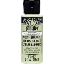 Folkart Acrylic Paint MULTI-SURFACE SOFT APPLE 2 OZ-01420180