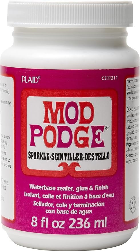 Mod Podge Waterbase Sealer, Glue and Finish (8-Ounce), CS11211 Sparkle-01420422