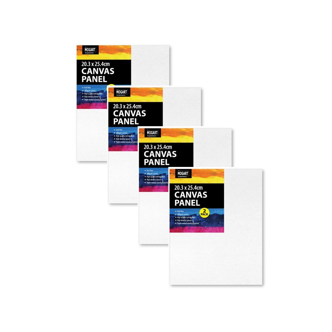 Mogart Canvas Panel 280Gms, 20.3x25.4cm -Set of 4pc- 03190091