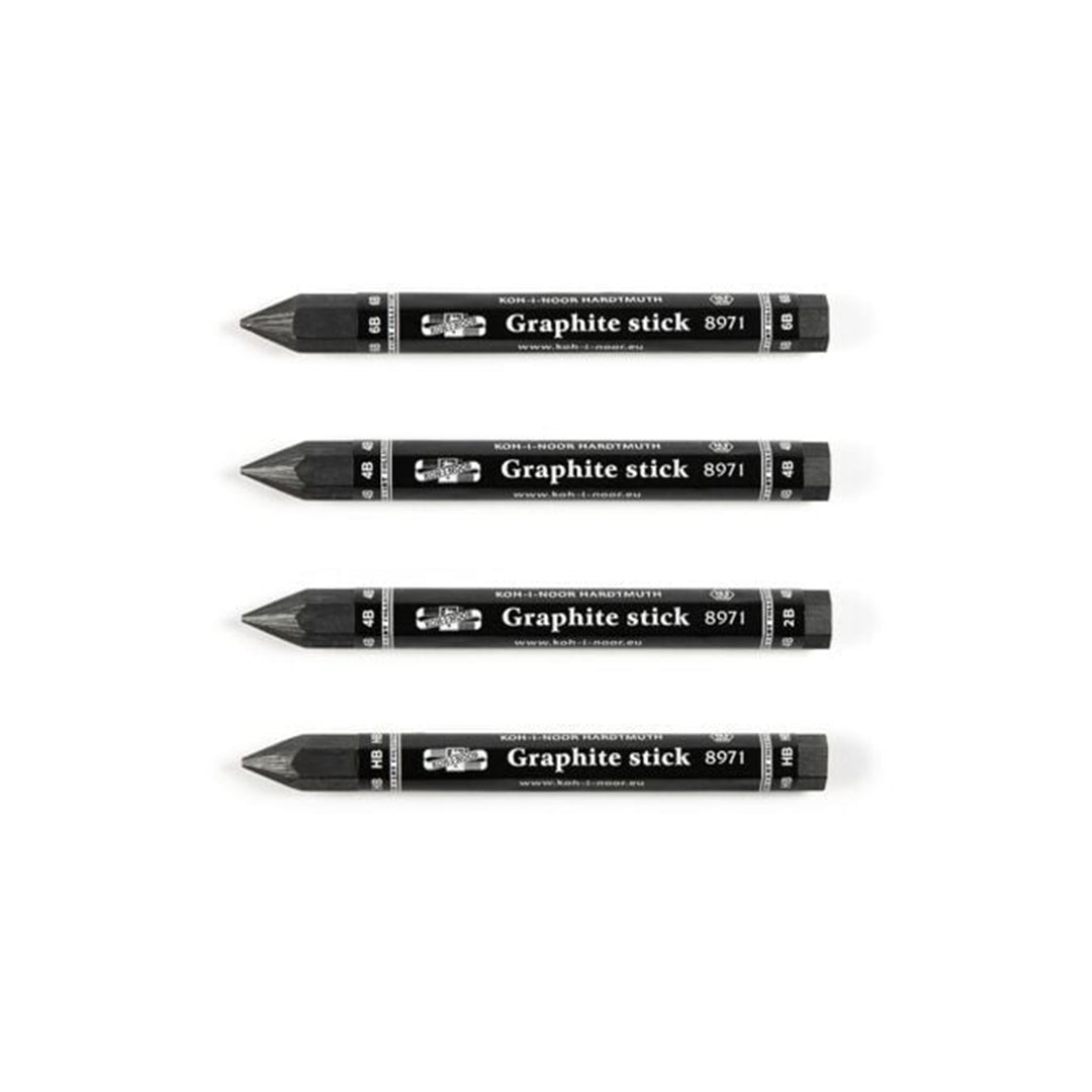 Koh-I-Noor Jumbo Woodless Graphite Pencil 8971 2B,89714B,8971 6B,8971 HB-05000224