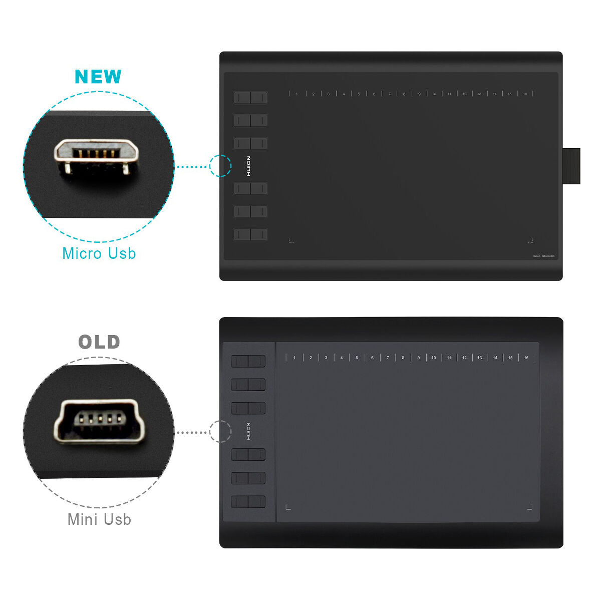 HUION 1060Plus Professional Graphics Pen Tablet - 04440007