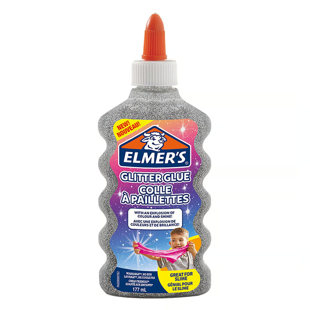 Elmer&#39;s - Glitter Glue 177ml - Silver- 17250010