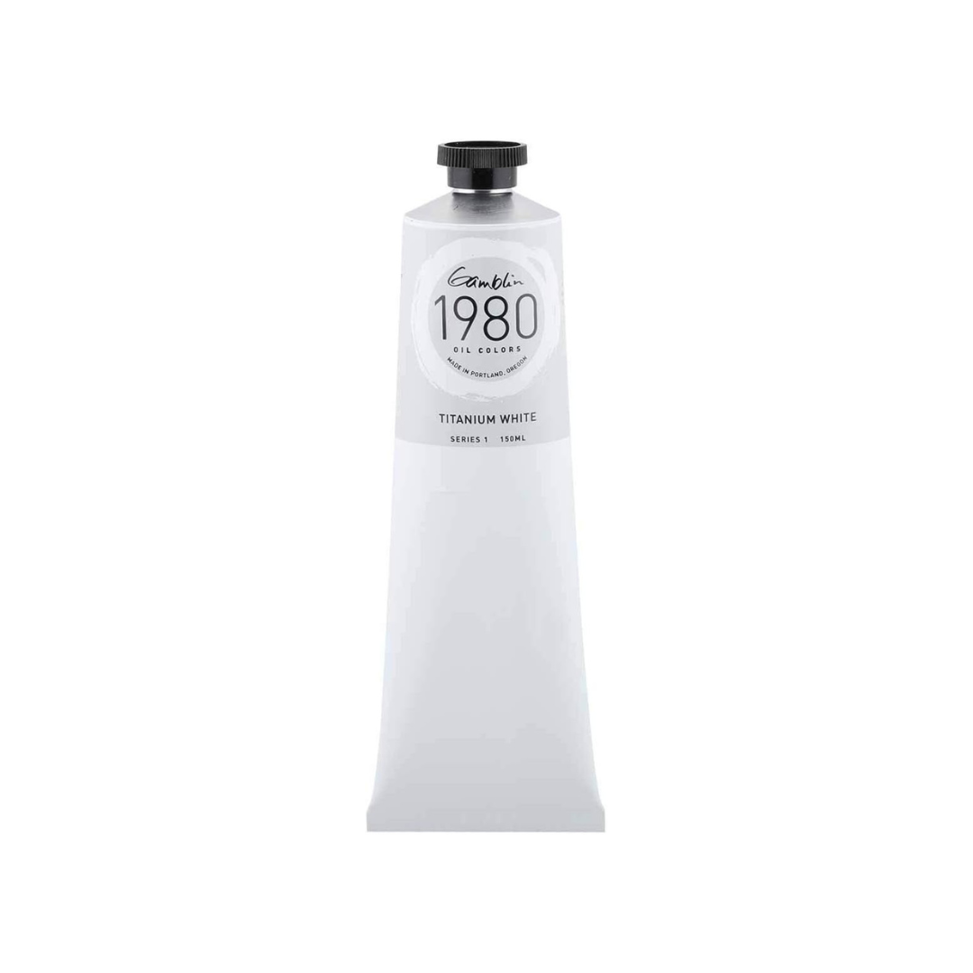 Gamblin 1980 Oil Paint 150ml Titanium white - 03230029