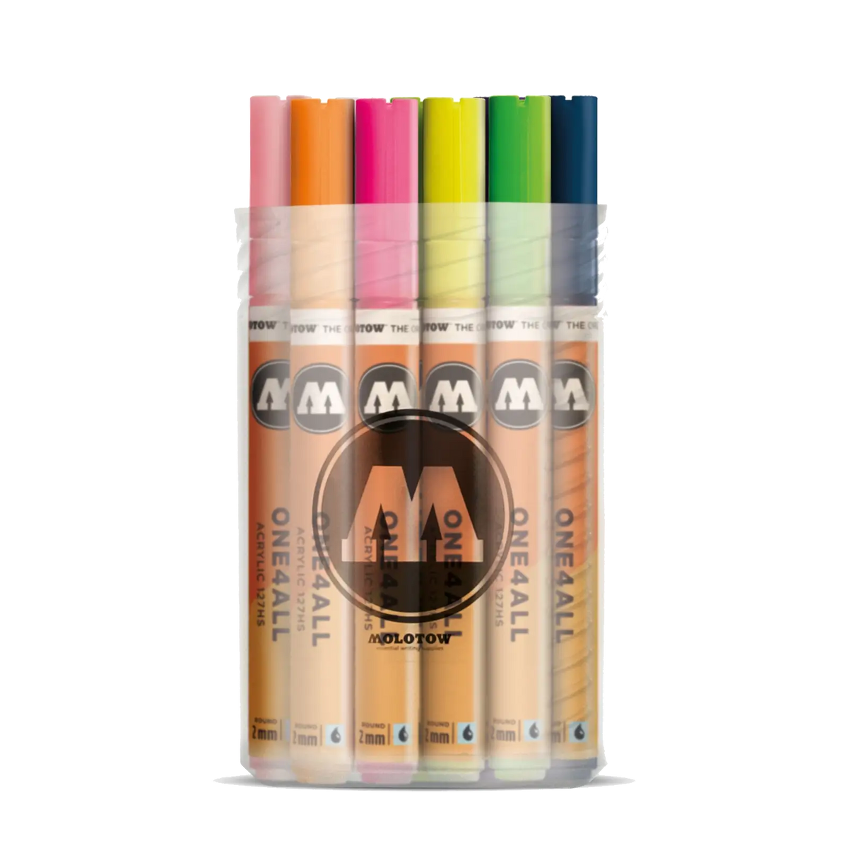 مولوتو - قلم طلاء أكريليك - المجموعة الأساسية 2 - مجموعة ألوان متنوعة مجموعة 20 قلم تحديد - 05600056