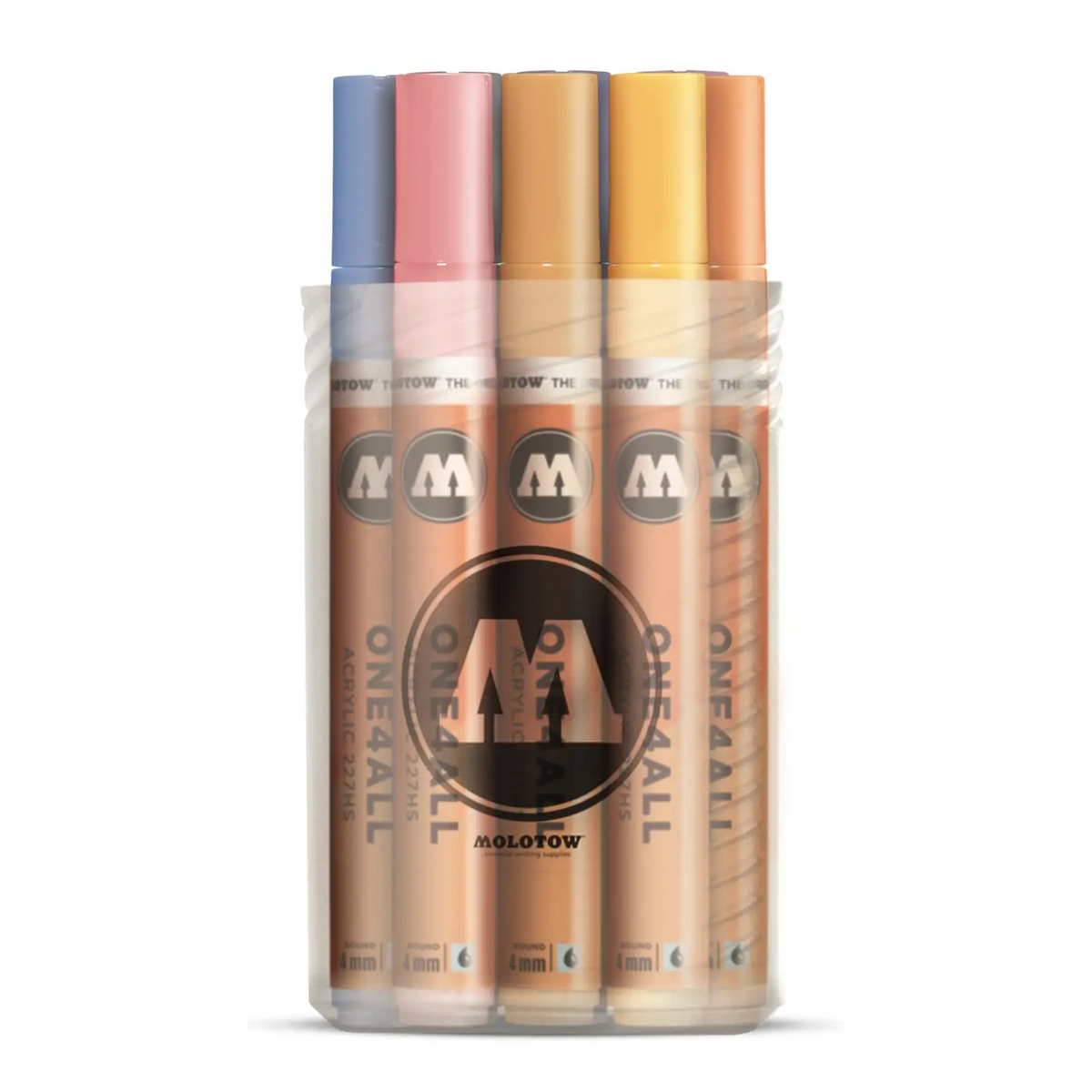 Molotow- One4all Acrylic Marker- 4mm- Pastel Kit X 12-(200.165)-05600059