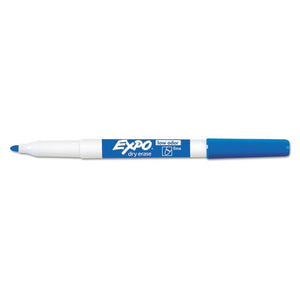 اكسبو - قلم تحديد جاف منخفض الرائحة، نقطة دقيقة، أزرق، عبوة مكونة من 12 قلم - 17250328