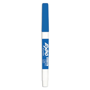 اكسبو - قلم تحديد جاف منخفض الرائحة، نقطة دقيقة، أزرق، عبوة مكونة من 12 قلم - 17250328