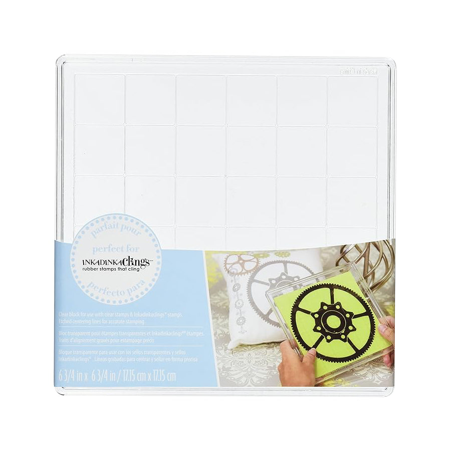 Inkadinkado- Clear Block Stamping Tool- 17.15x17.15cm- 01310298