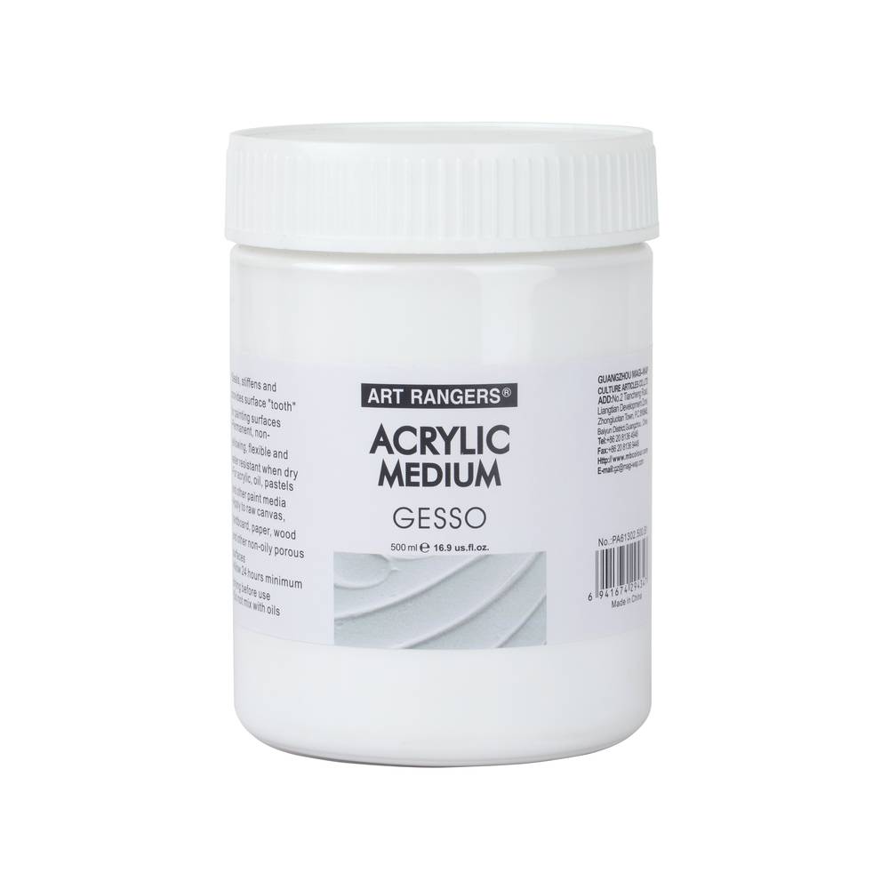 Art Ranger -Acrylic Medium 500g GESSO White-PA61302.500.B 1-17330294