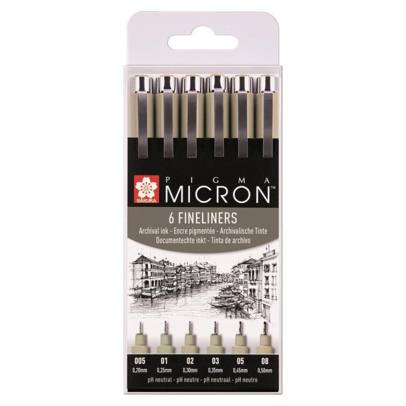 Sakura PIGMA MICRON 01 BASIC SET 6-02130691