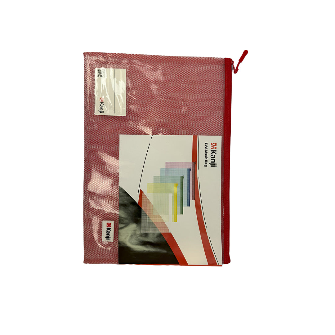 Kanji A4 Eva zipper bag Red -03200033