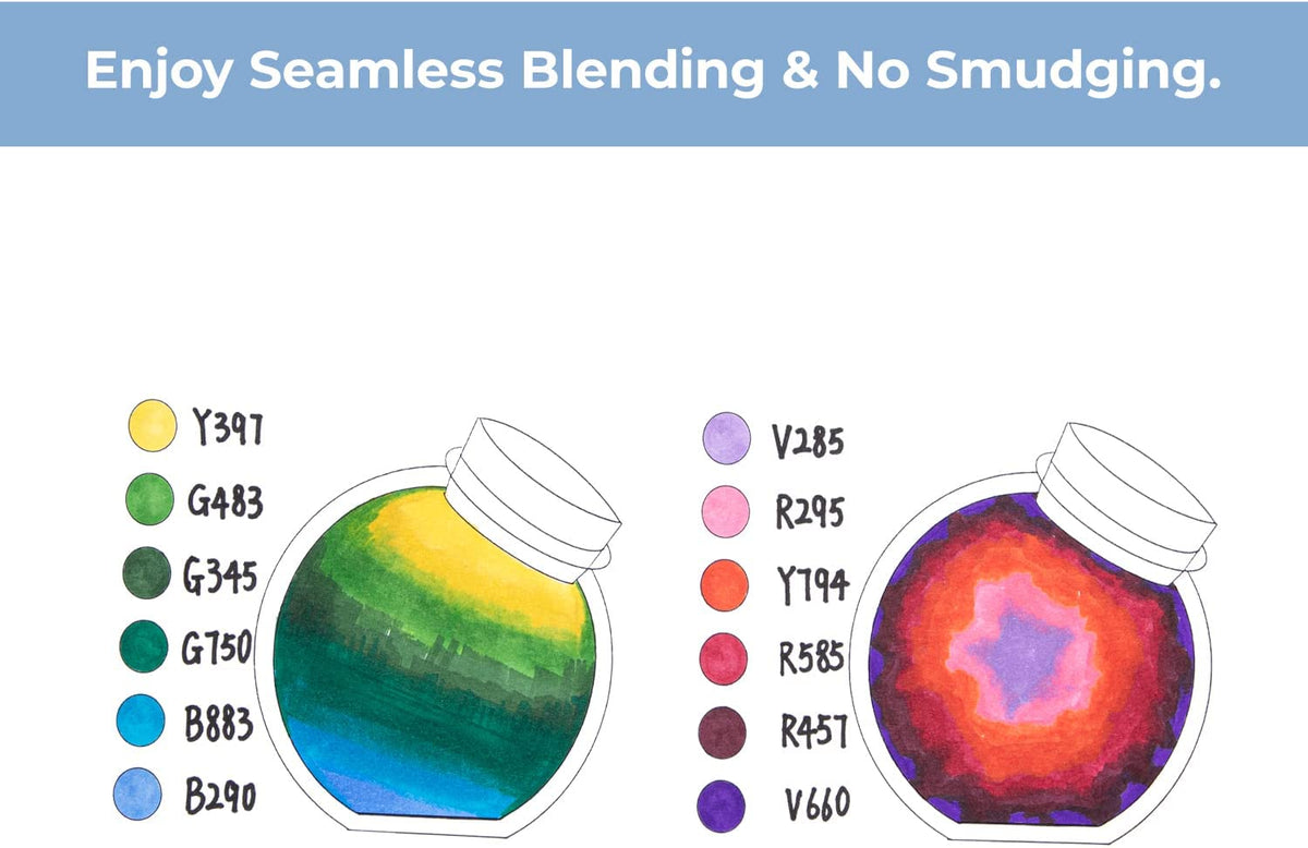 أقلام تحديد على أساس أو﻿وهو رفيعة وعريضة ورقيقة مزدوجة الرؤوس 24 لونًا أساسيًا - سلسلة كالا - 01080018