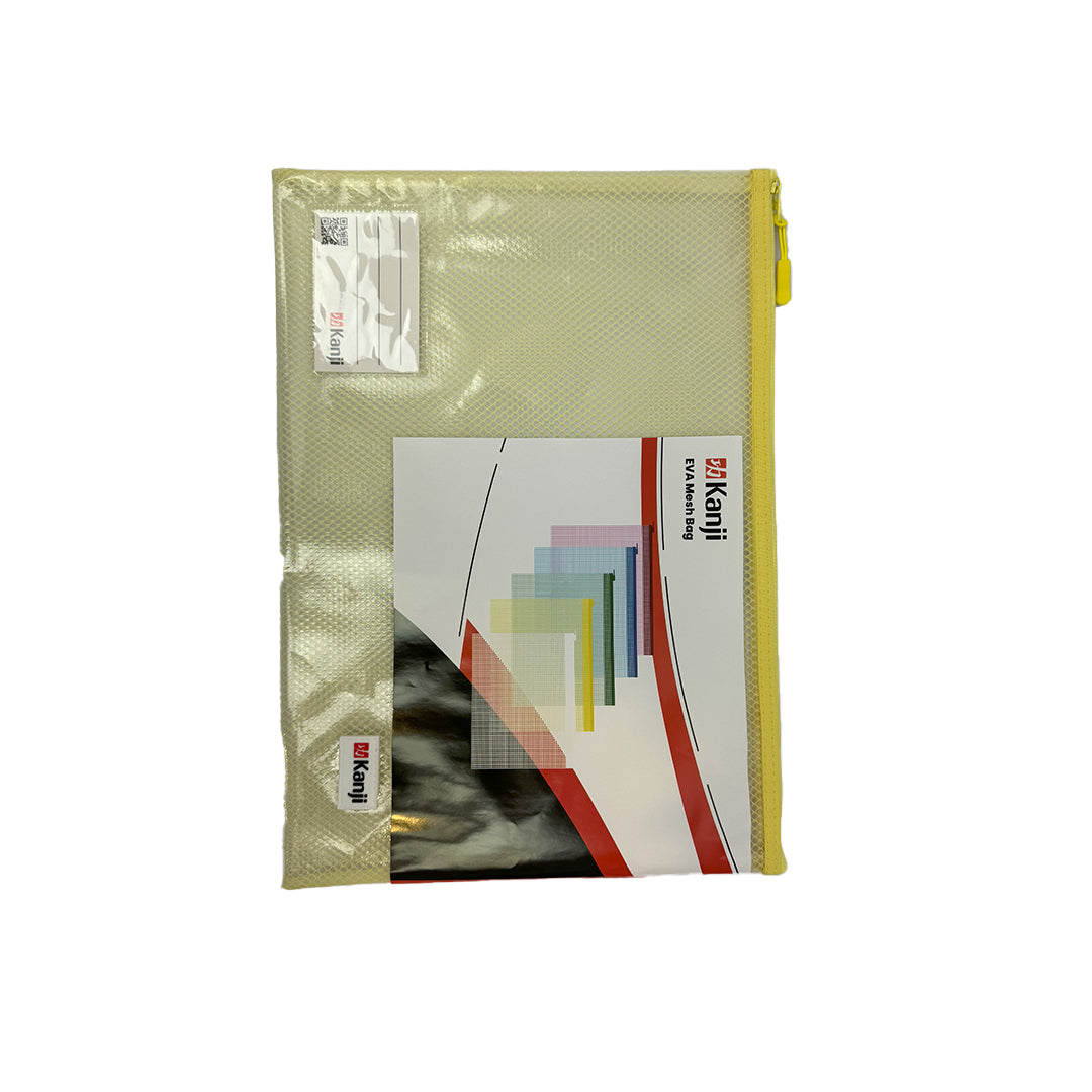 Kanji B4 Eva zipper bag Yellow-03200037