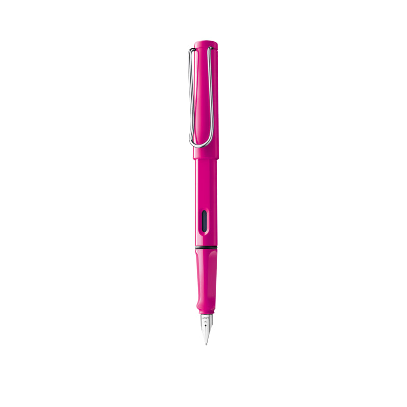 lamy safari fountain pen pink medium blue ink-19060035
