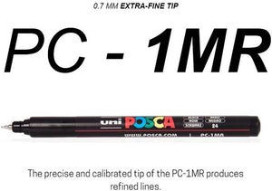 يوني بوسكا PC-1MR 0.7 ملم مجموعة من 8 أقلام تحديد