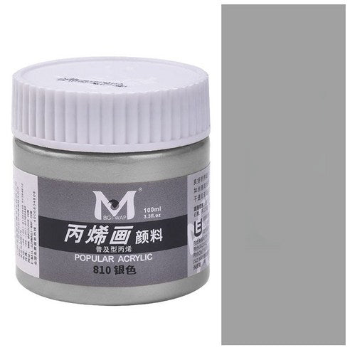 Art Rangers- Acrylic Color-100ml- (810)- Silver -17330181