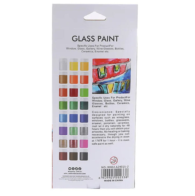 Art Rangers -Glass Paint- Set 15ml x12colors- 17330109