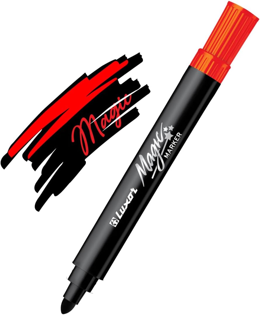Luxor- Magic Pens Magic Marker Case of 8 Assorted colors - Set of 3packet - 01500125