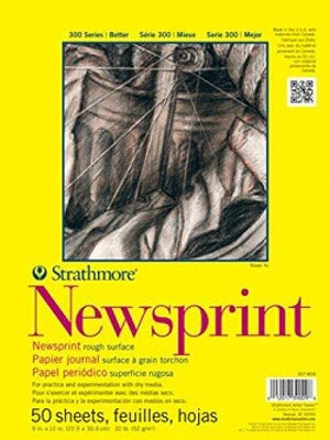 Newsprint Rough Surface (22.9x30.5cm) - 50sheet - 01350332