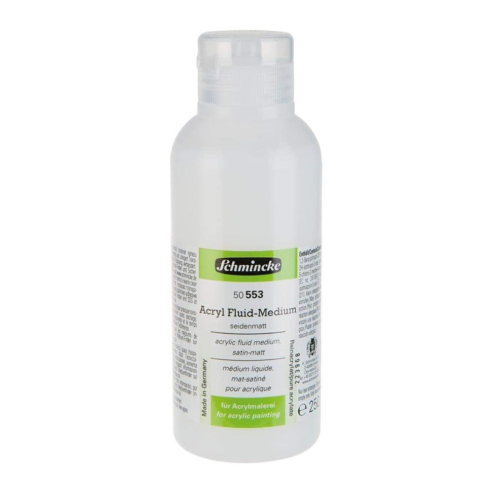 Schmincke, Acrylic Fluid Medium Satin Matt 250 ml(50553) - 05640116