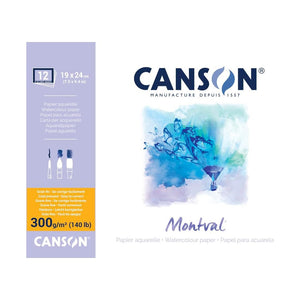 Canson Montval Pad of 12 Sheets 19 x 24 cm 300 g/m² - 07021801