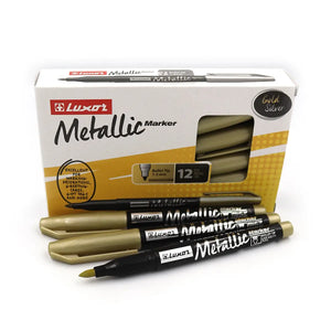 Luxor - Matallic Marker  -Silver -(12's Box)- 01500038