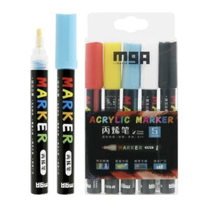 M&G - Acrylic Paint Markers Set of 5 colors- 01150052