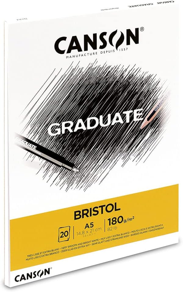 Bloc Bristol 20 feuilles format A4 de Canson