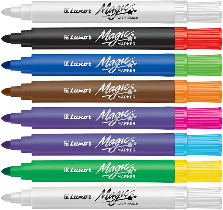 Luxor- Magic Pens Magic Marker Case of 8 Assorted colors - Set of 3pac ...