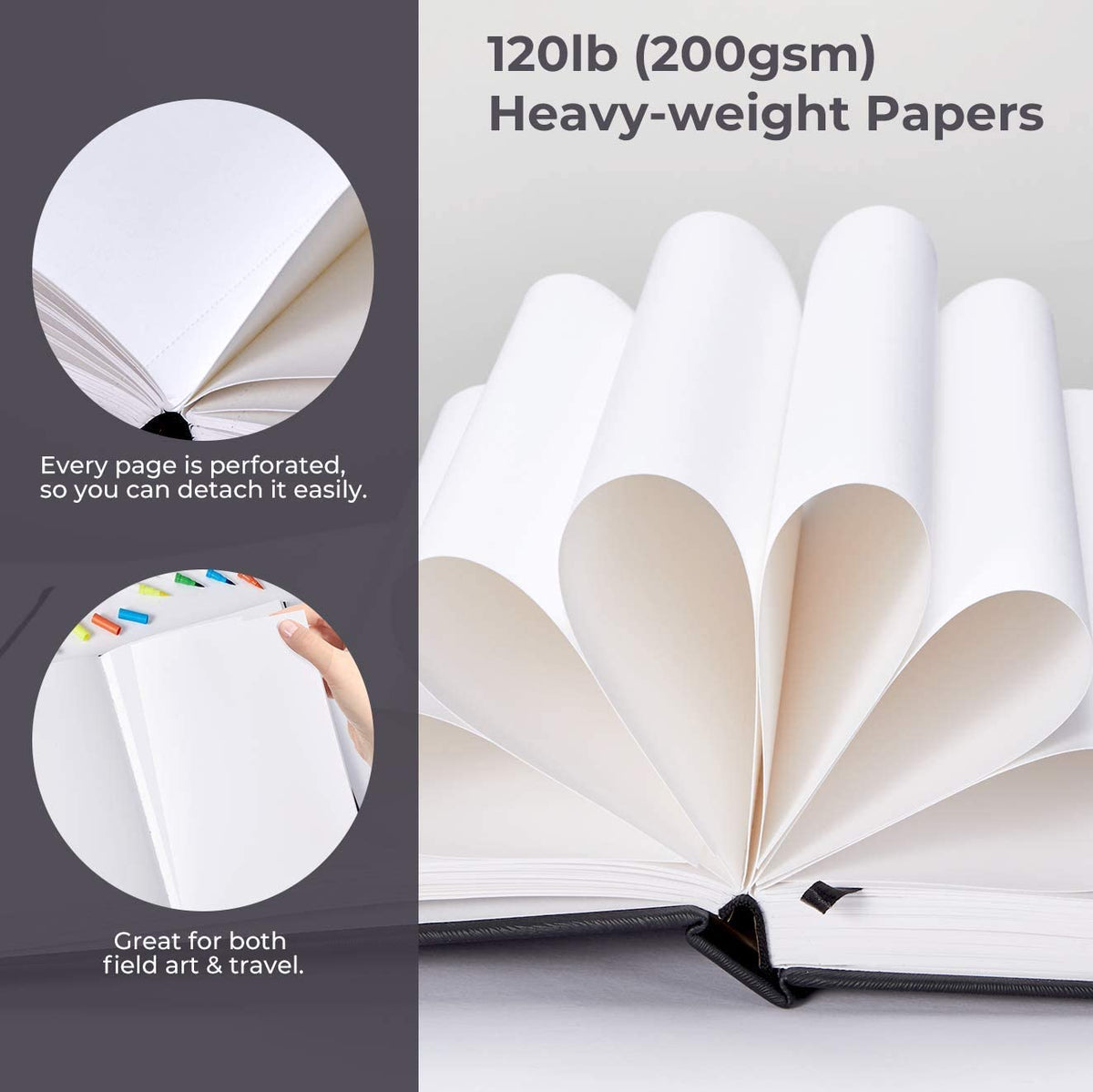 أوهوهو، سكيتش بوك فني - 78 ورقة - (210 مم × 297 مم) - 200 جم / م 2 - 01080001