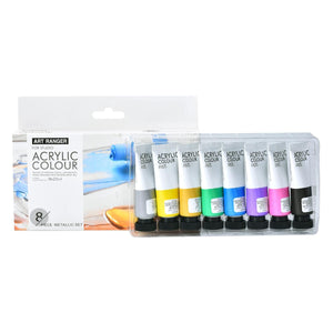 Art Ranger Acrylic Metallic Colour 8x22ml - 17330089