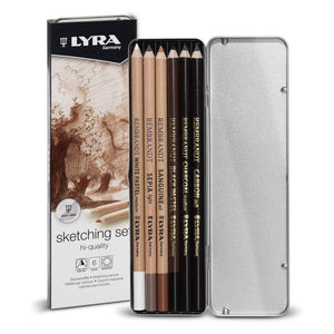 Lyra Rembrandt Sketching Set - 6 Assorted Pencils for Artists - 01070072