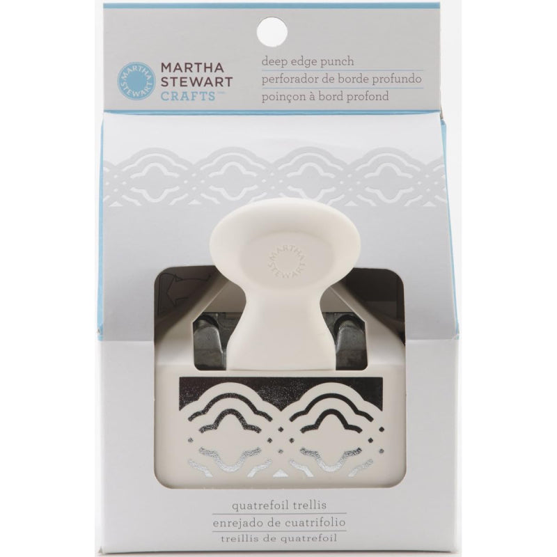 Martha- Stewart Crafts Deep Edge Punch- Quatrefoil Trellis-01310091