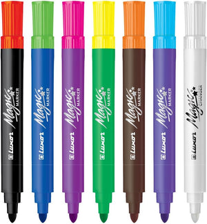 Luxor- Magic Pens Magic Marker Case of 8 Assorted colors - Set of 3packet - 01500125