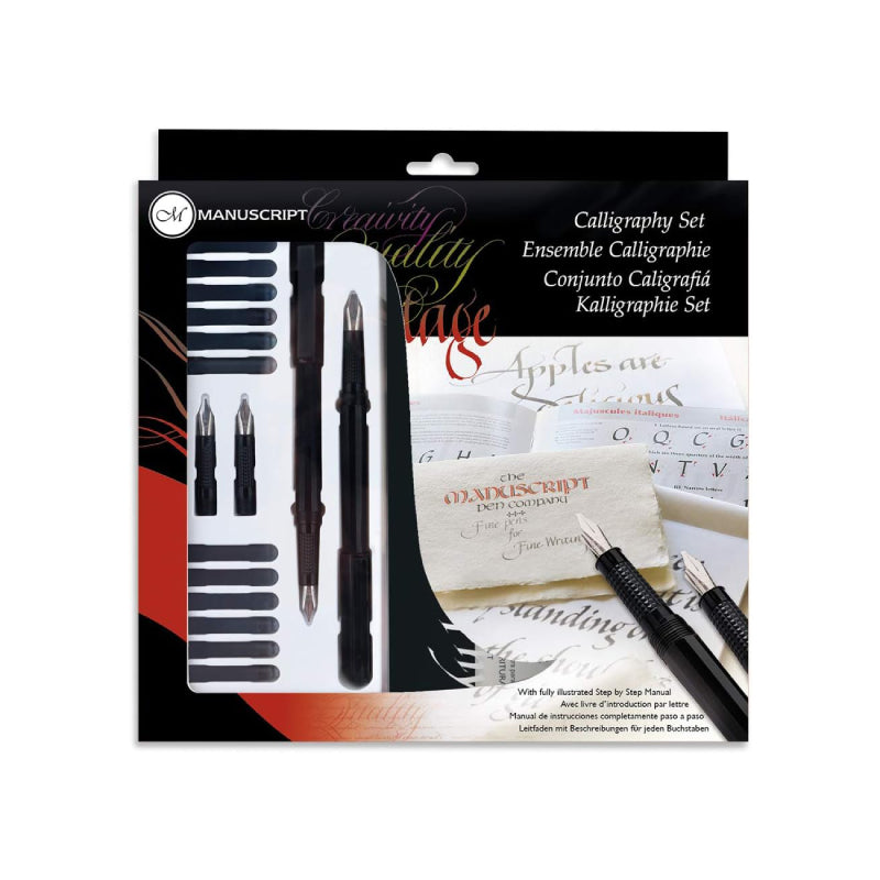 Manuscript- Masterclass Calligraphy Set with Nibs- Pens, and Ink Cartridges - 01350215