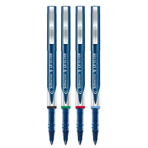 Luxor- LX Glider - |4 Assorted Colors |- Refillable Liquid Ink Roller pen - 01500131