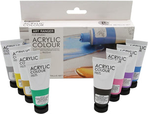 Art Ranger Acrylic Metallic Colour 8x22ml - 17330089