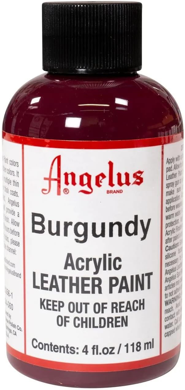 Angelus Acrylic paint WHITE - LARGE 118ml - For Leather