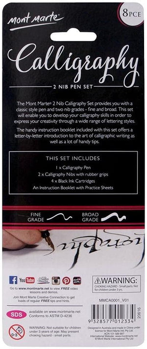 Mont Marte- 2 Nib Calligraphy Set- Set of 3packet- 04530335