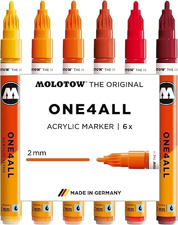 Molotow Acrylic marker One4All 127HS Hot Set-056000629