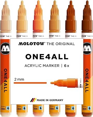 Molotow Acrylic marker One4All 127HS Wood Set-05600635